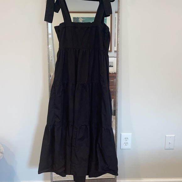 Free Assembly Tiered Maxi Dress with Shoulder Ties - Picture 6 of 8